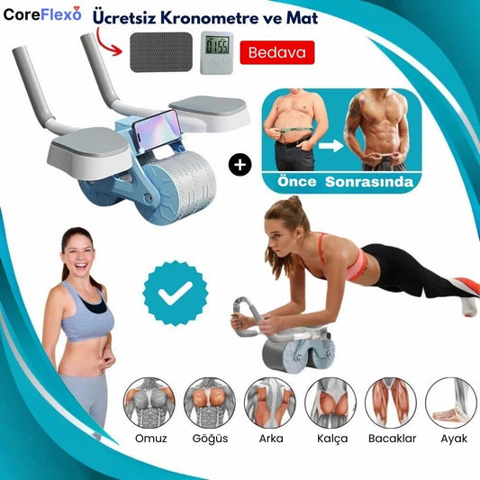 CoreFlex Power Roller Dirsek Destekli Karın Kas Rulo